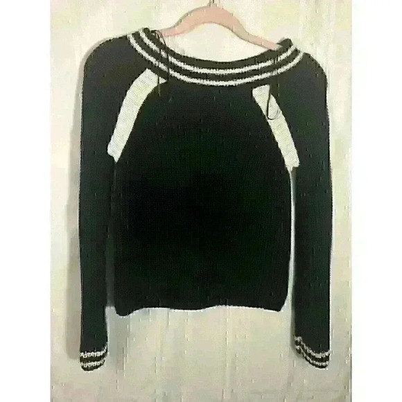 525 America Black Women’s Size S Long Sleeve Cotton Sweater - Picture 1 of 5